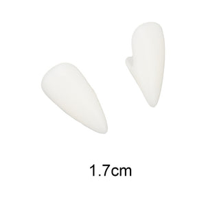 DIY Environmentally friendly resin Halloween Costume Props Party 1 Pair 4 size  Dentures Props Vampire Teeth Fangs