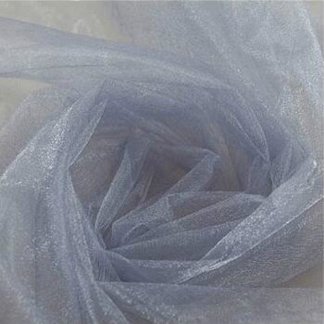 Backdrop Railing Decoration Organza Wedding Yarn Tulle Sheer Crystal Fabric Birthday Party Wedding Arch Ceremony 48cm x 5m