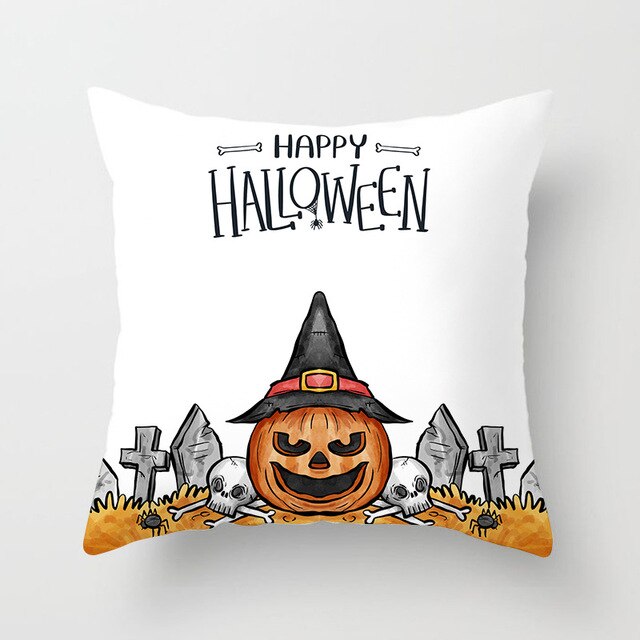 Halloween Decoration For Home Cartoon Pumpkin Bat Ghost Pillowcase Horror Halloween Party Supplies Accessories Haloween Ornament