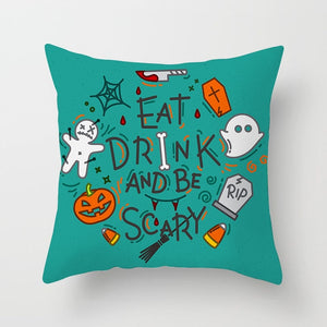 Halloween Decoration For Home Cartoon Pumpkin Bat Ghost Pillowcase Horror Halloween Party Supplies Accessories Haloween Ornament