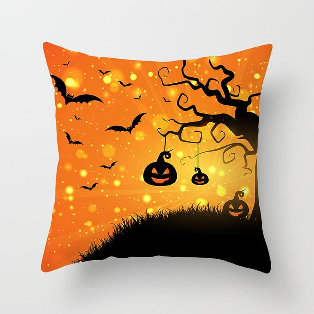 Halloween Decoration For Home Cartoon Pumpkin Bat Ghost Pillowcase Horror Halloween Party Supplies Accessories Haloween Ornament