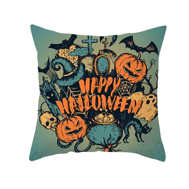 Halloween Decoration For Home Cartoon Pumpkin Bat Ghost Pillowcase Horror Halloween Party Supplies Accessories Haloween Ornament